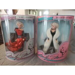 Vtg 1993 Mattel Barbie Marilyn Monroe 2 Doll Lot  NIB Collectors Series